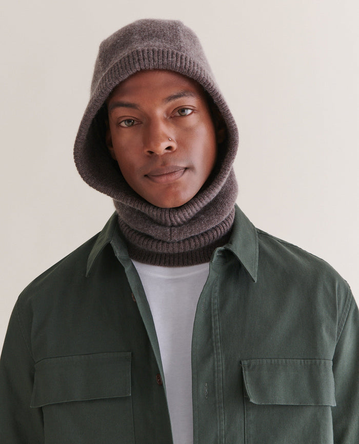 Men's Cashmere Wool Knitted Hood