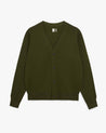 Olive - Men's Merino V Neck Cardigan