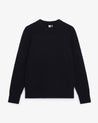 Black - Men's Cashmere Merino Fishermans Rib Crew Neck Jumper