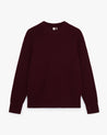 Oxblood - Men's Cashmere Merino Fishermans Rib Crew Neck Jumper