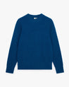 Viridian Blue - Men's Cashmere Merino Fishermans Rib Crew Neck Jumper