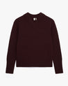 Oxblood - Women's Cashmere Merino V Neck Jumper