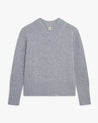 Medium Grey - Women's Cashmere Merino V Neck Jumper