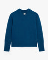 Viridian Blue - Women's Cashmere Merino V Neck Jumper