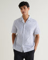 Stripe - Men's Organic Cotton Camp Collar Stripe Shirt