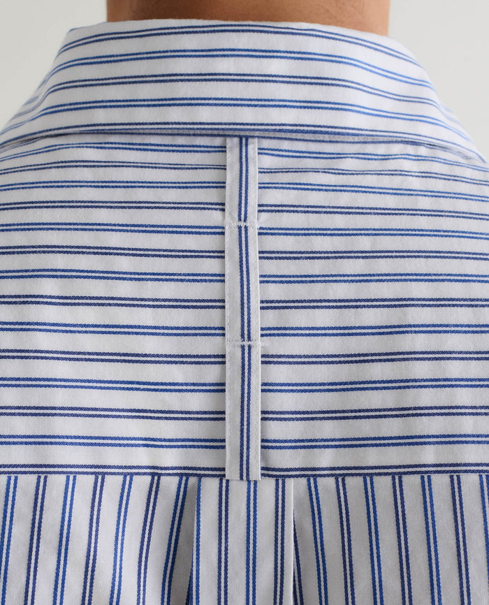 Stripe - Men's Organic Cotton Camp Collar Stripe Shirt