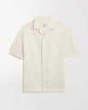 Ecru - Men's Cotton Camp Collar Shirt