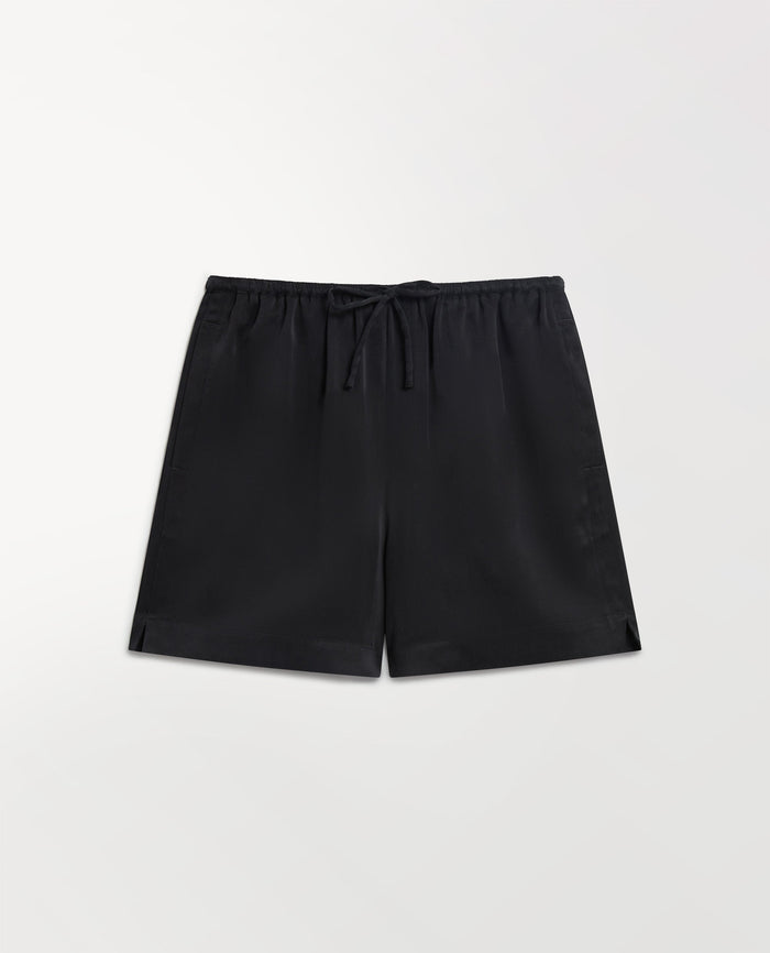 Black - Women's Easy-Silk Relaxed Shorts