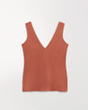 Rust - Women's Easy-Silk Sleeveless Top