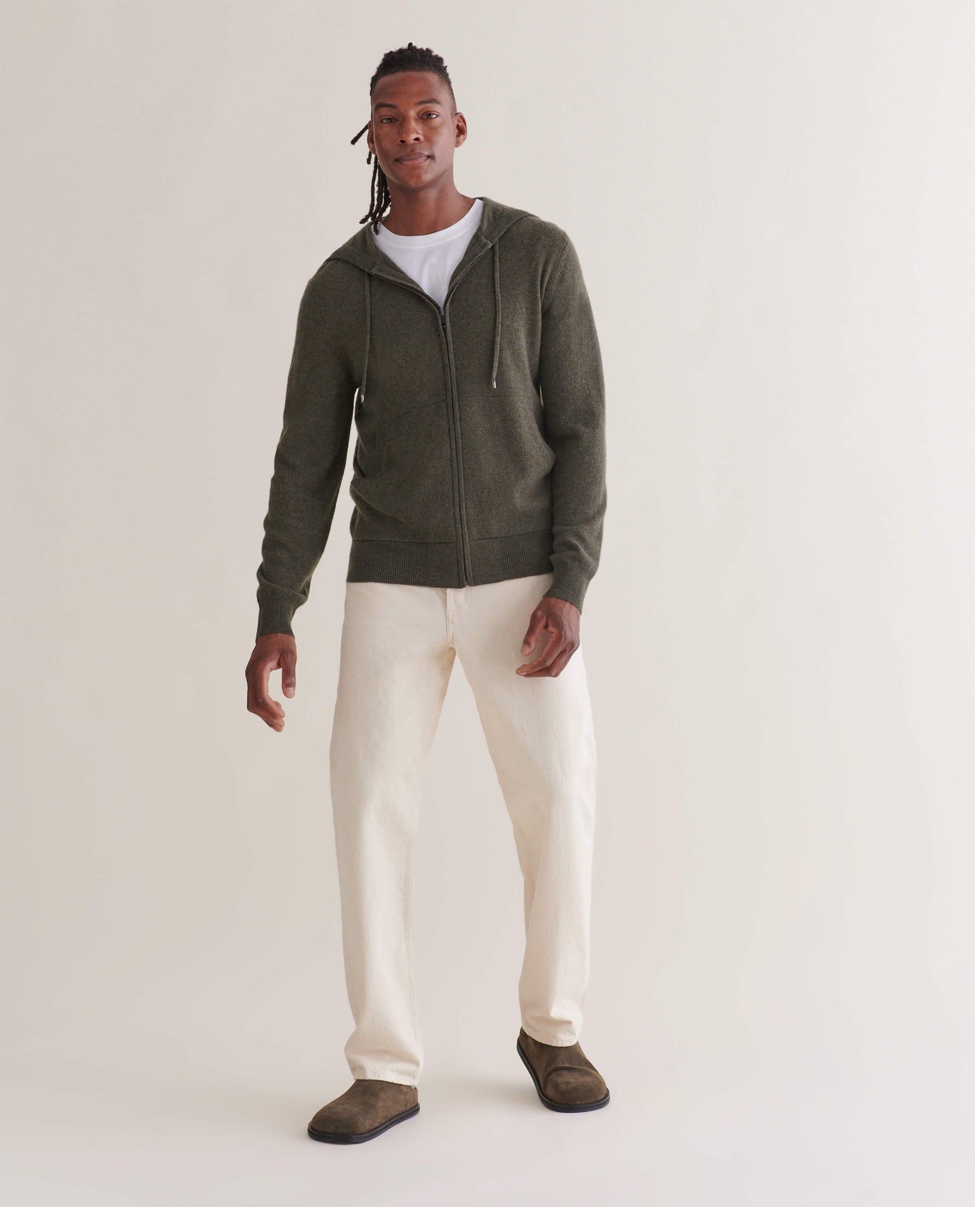 Men's Finest Cashmere Full Zip Hoodie