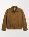 Olive - Men's French Linen Bomber Jacket