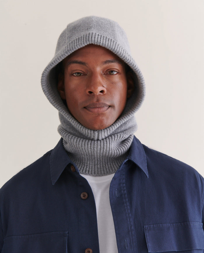 Men's Cashmere Wool Knitted Hood