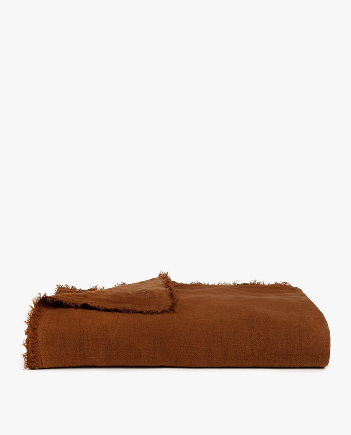 Linen Throw | Extra Large Throw | 100% Flax Linen | Rise & Fall