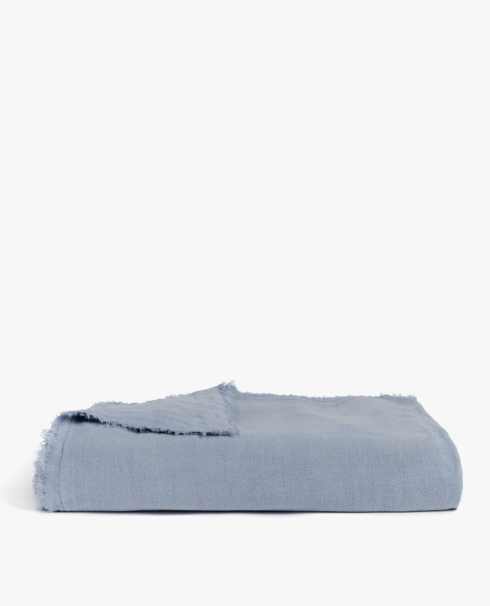 Linen Throw | Extra Large Throw | 100% Flax Linen | Rise & Fall