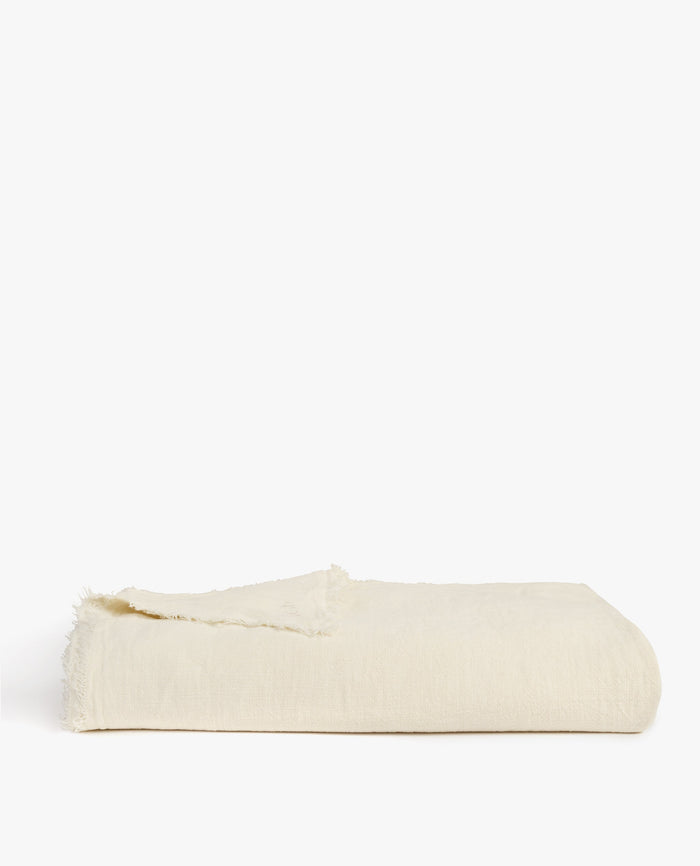 Linen Throw | Extra Large Throw | 100% Flax Linen | Rise & Fall