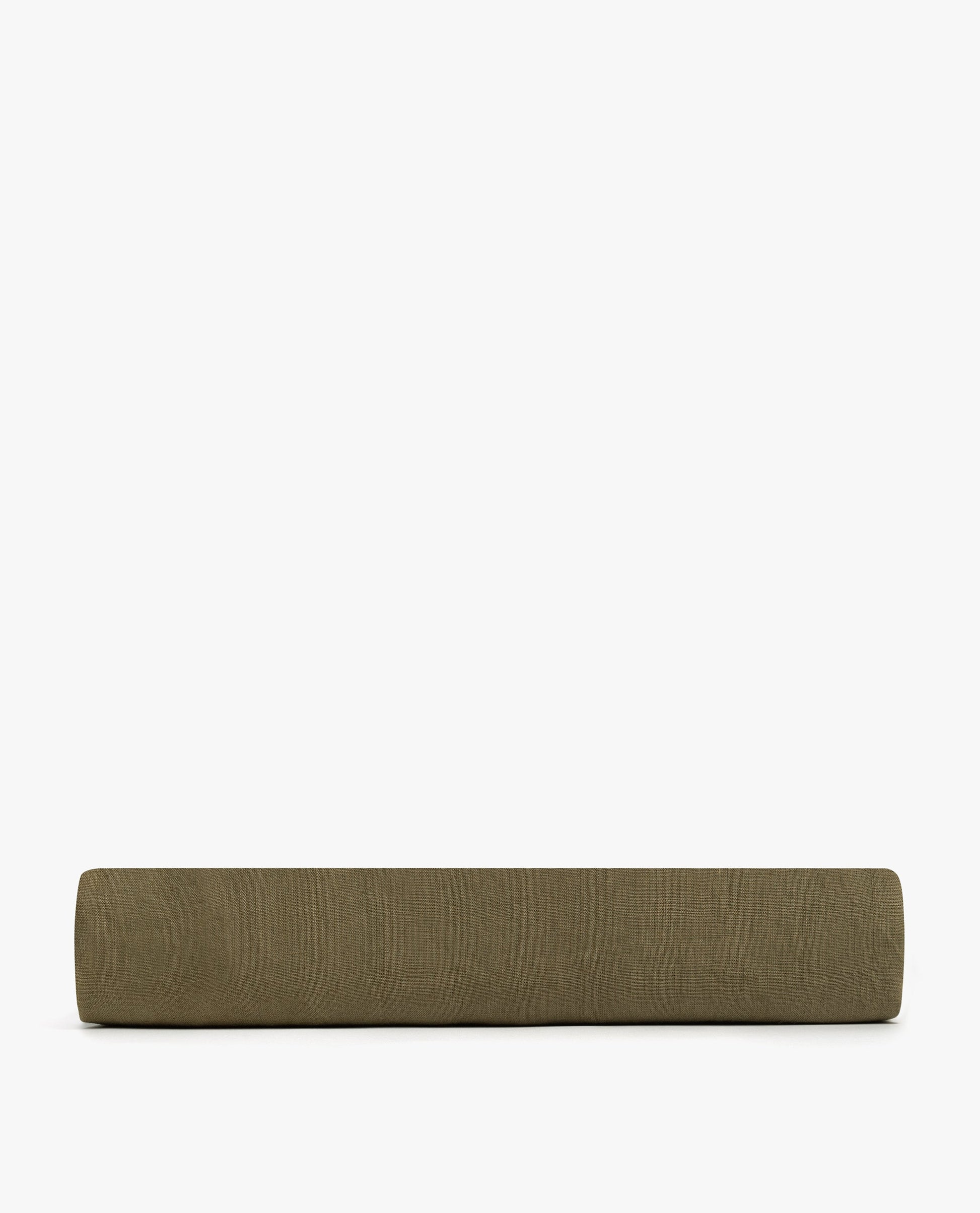 Relaxed & Refined Linen Fitted Sheet - Olive