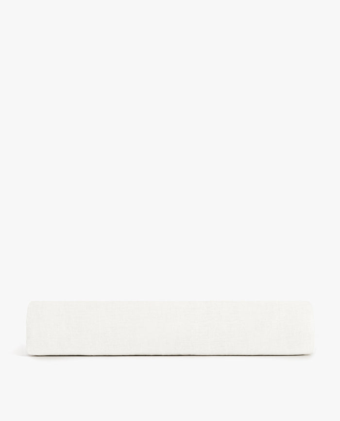 White - Relaxed & Refined Linen Flat Sheet