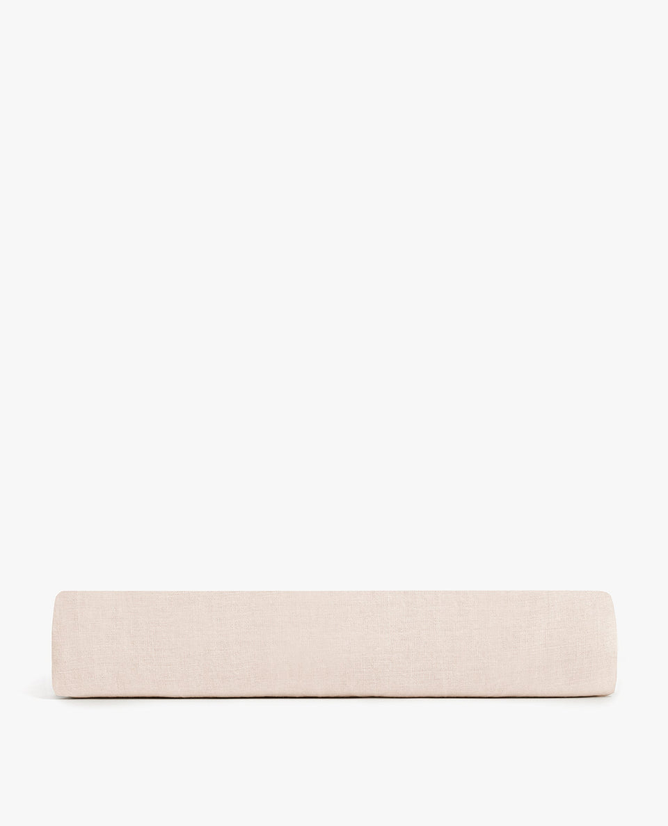 House of Grey European Flax™ Linen Fitted Sheet - Bruised Peach