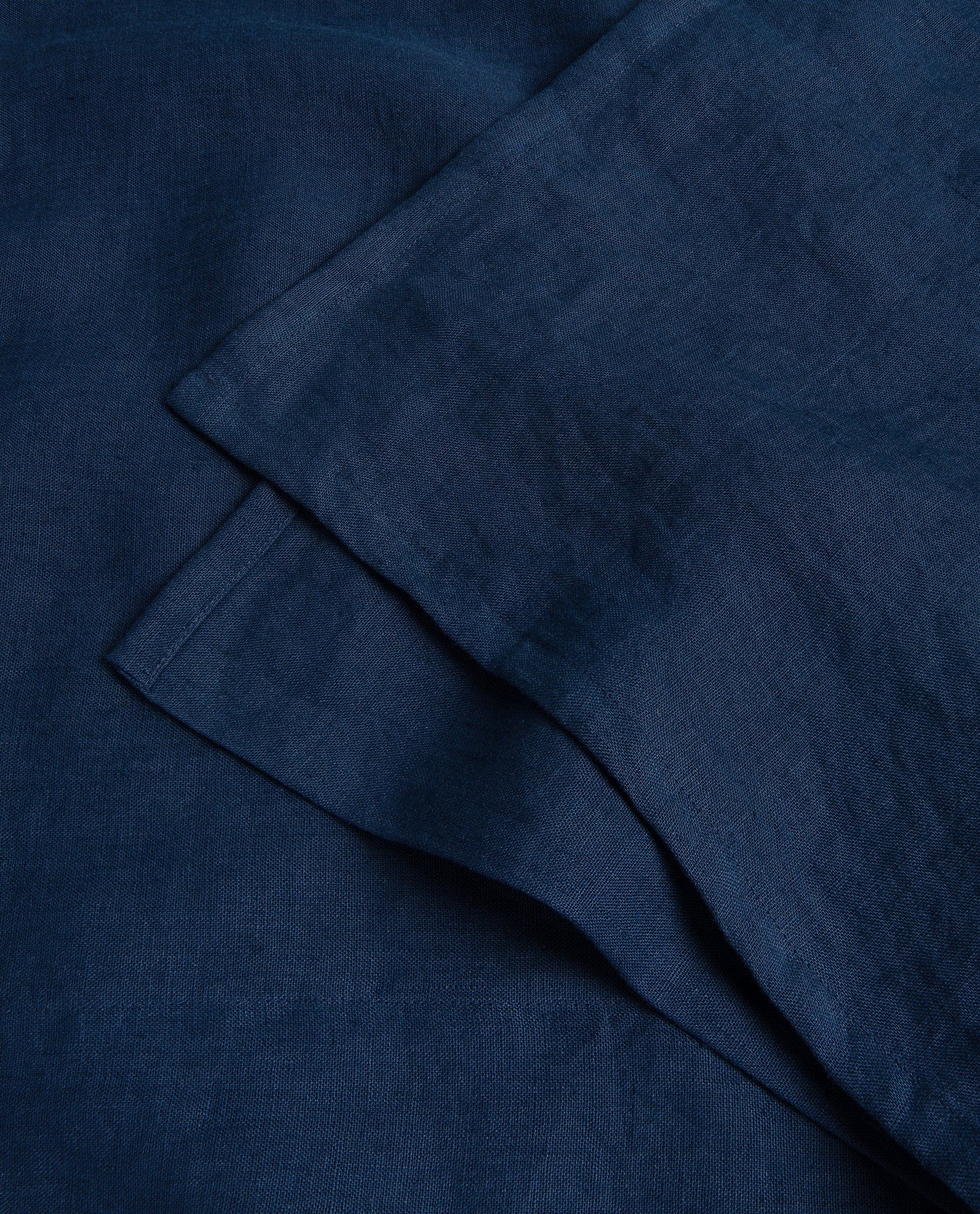 Relaxed & Refined Linen Flat Sheet - Indigo