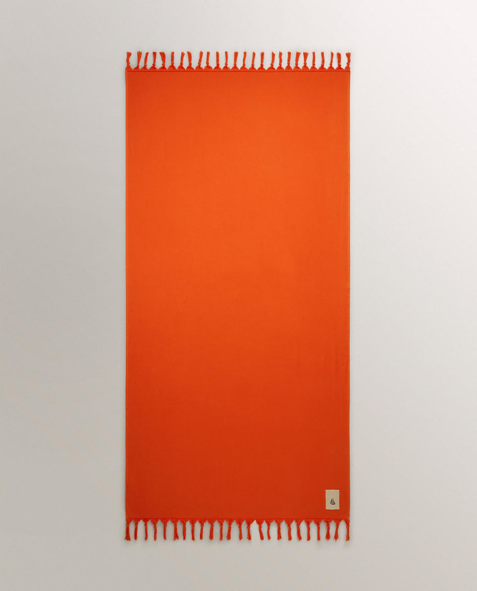 Hammam Beach Towel - Coral Red