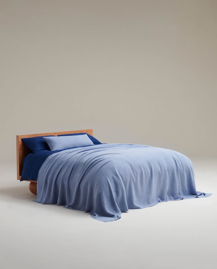 Linen Throw | Extra Large Throw | 100% Flax Linen | Rise & Fall