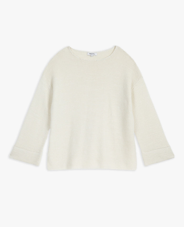 Women's Cotton Boat-Neck Sweater