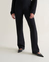 Black - Women's Merino Straight-Leg Trousers