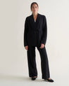 Black - Women's Cashmere Merino Belted Cardigan