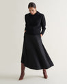 Black - Women's Cashmere Merino V Neck Jumper