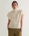 Buttermilk - Women's Cashmere Merino Roll Neck Tabard