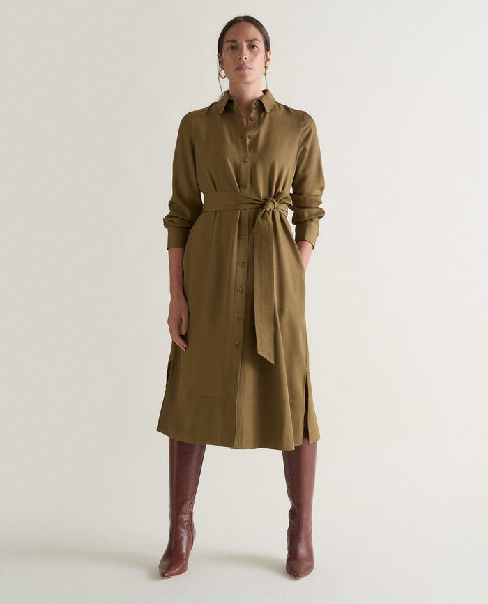 Golden Olive - Women's NAIA™ Shirt Dress