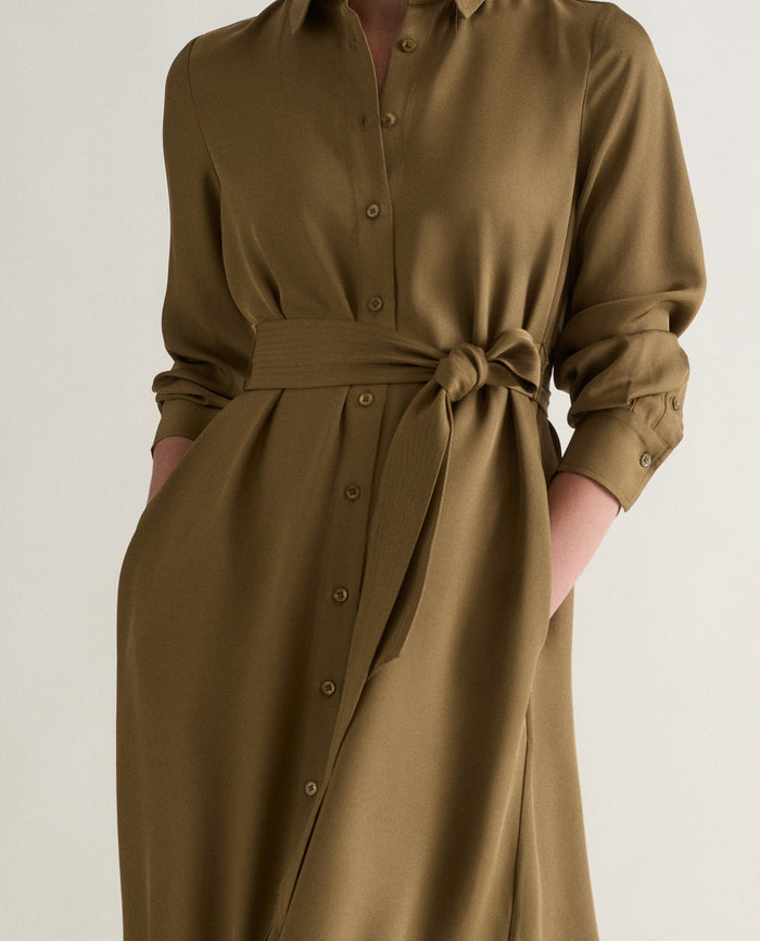 Golden Olive - Women's NAIA™ Shirt Dress