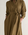 Golden Olive - Women's NAIA™ Shirt Dress