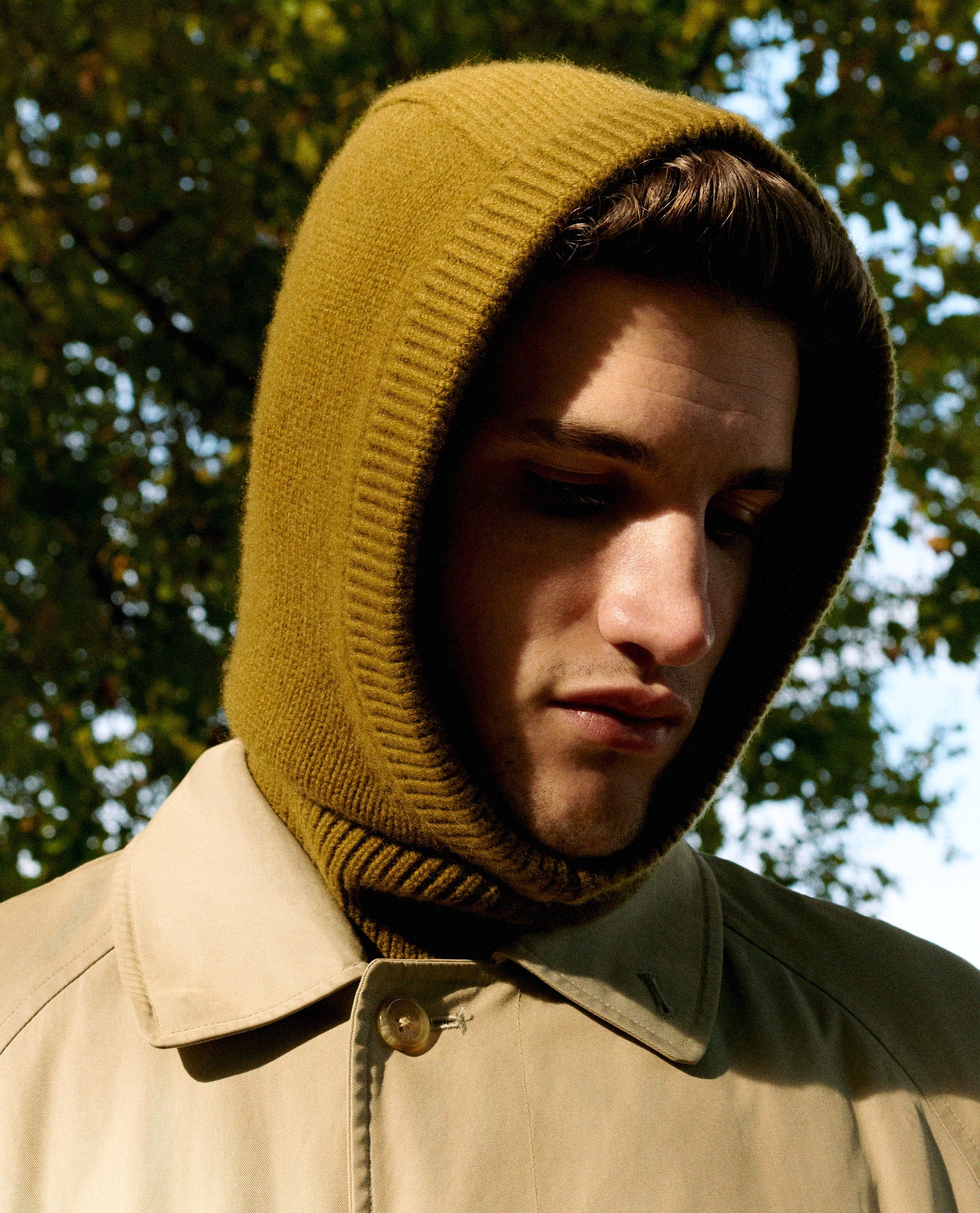 Mens hooded snood sale