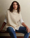 Buttermilk - Women's Cashmere Merino Roll Neck Tabard