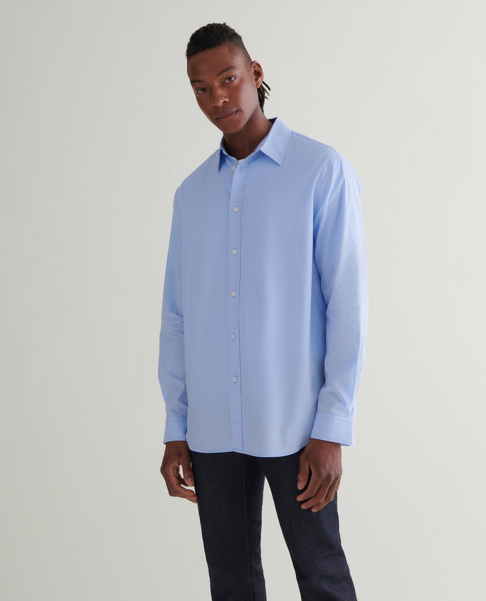 Men's Organic Cotton Poplin Shirt – Rise & Fall