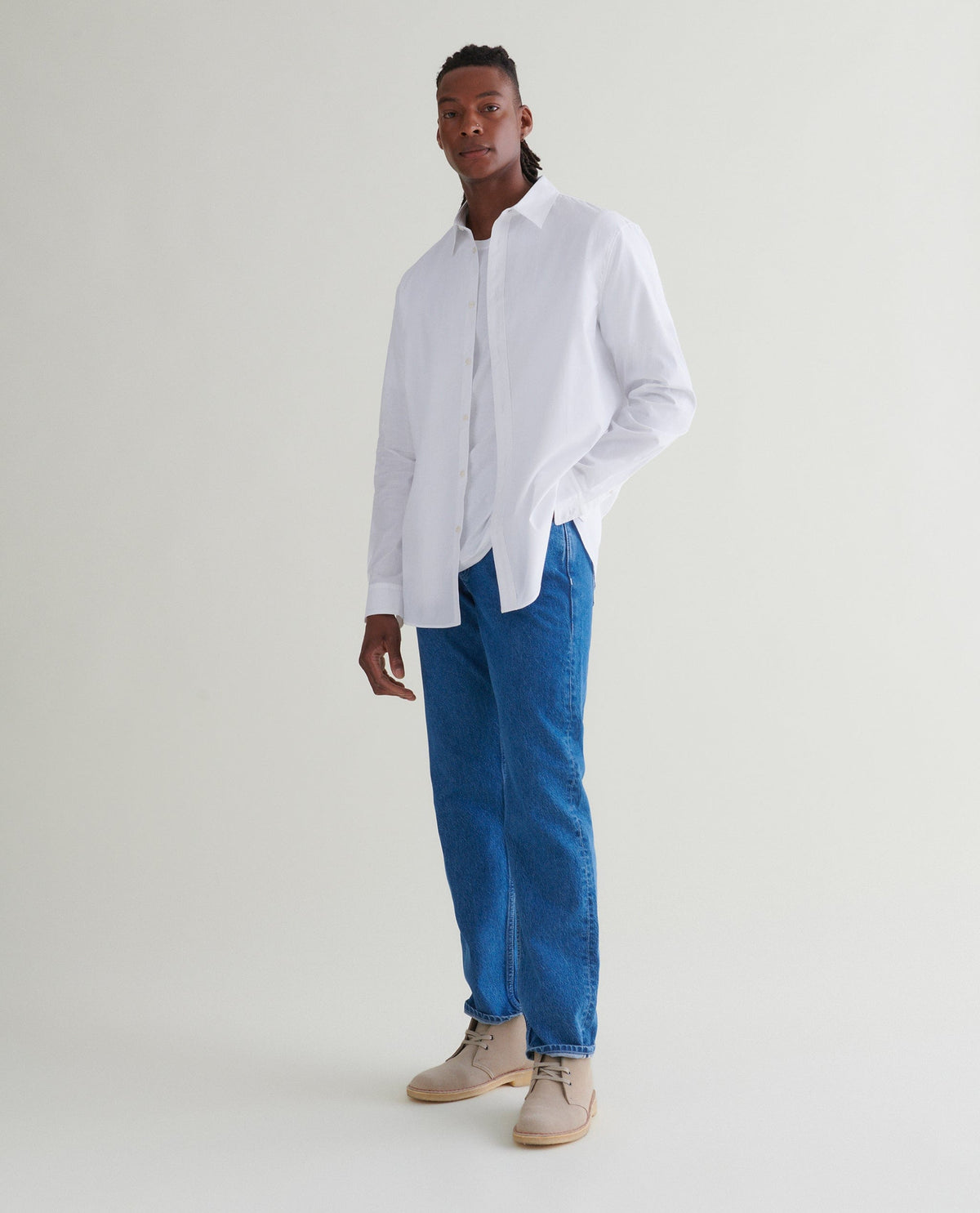 Men's Organic Cotton Poplin Shirt - White