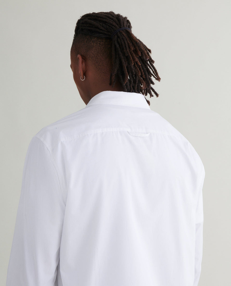 Men's Organic Cotton Poplin Shirt - White