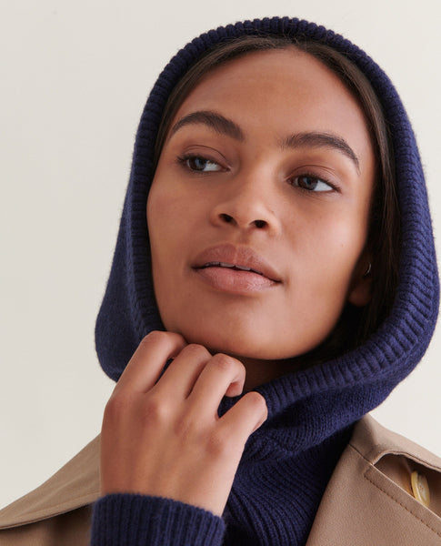 Women's Cashmere Wool Knitted Hood – Rise & Fall