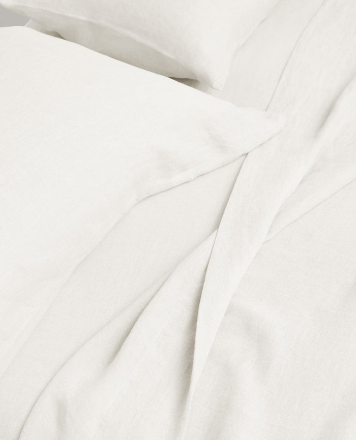 White - Relaxed & Refined Linen Duvet Set