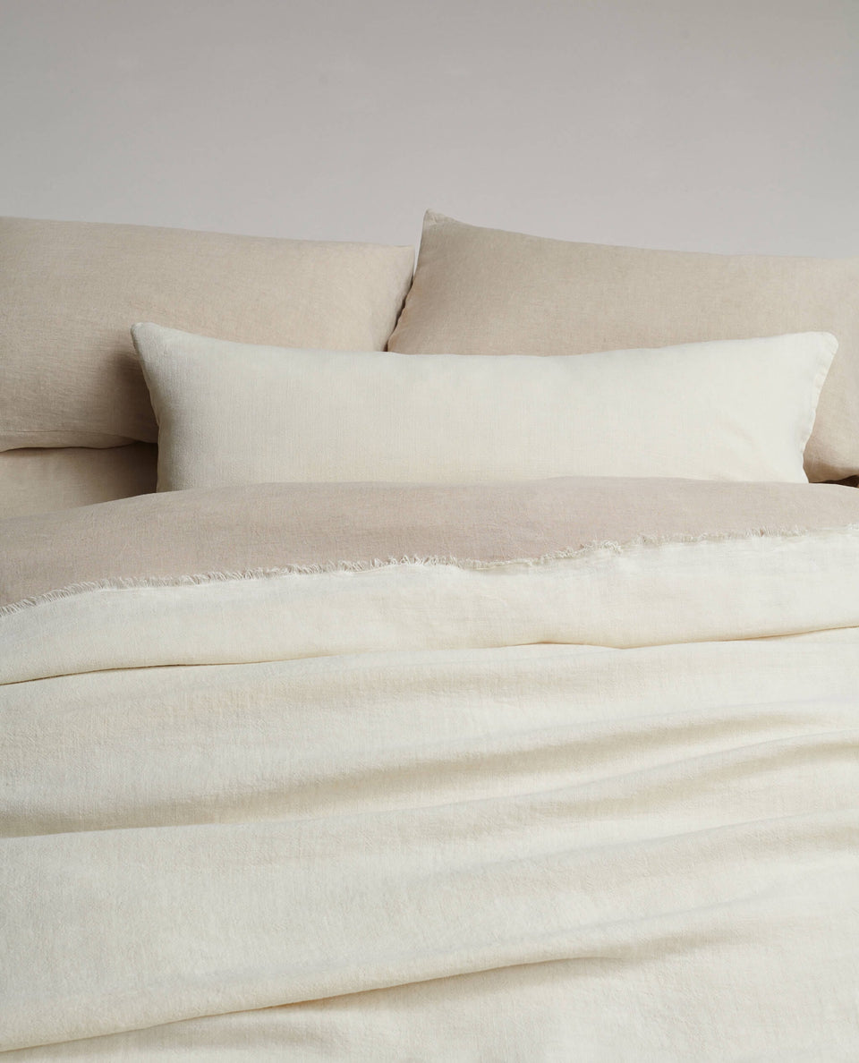 Lumbar Cushion Cover - Alabaster