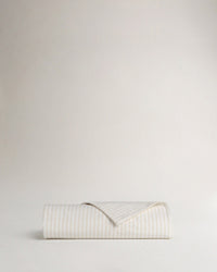 Crisp & Cool Organic Cotton Duvet Cover - Buttermilk Ticking Stripe