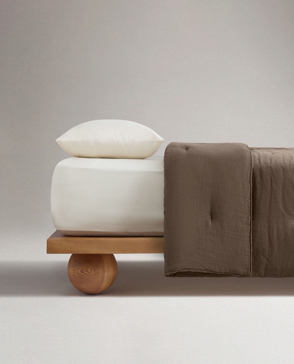 Organic Cotton Velvet Quilt - Tobacco