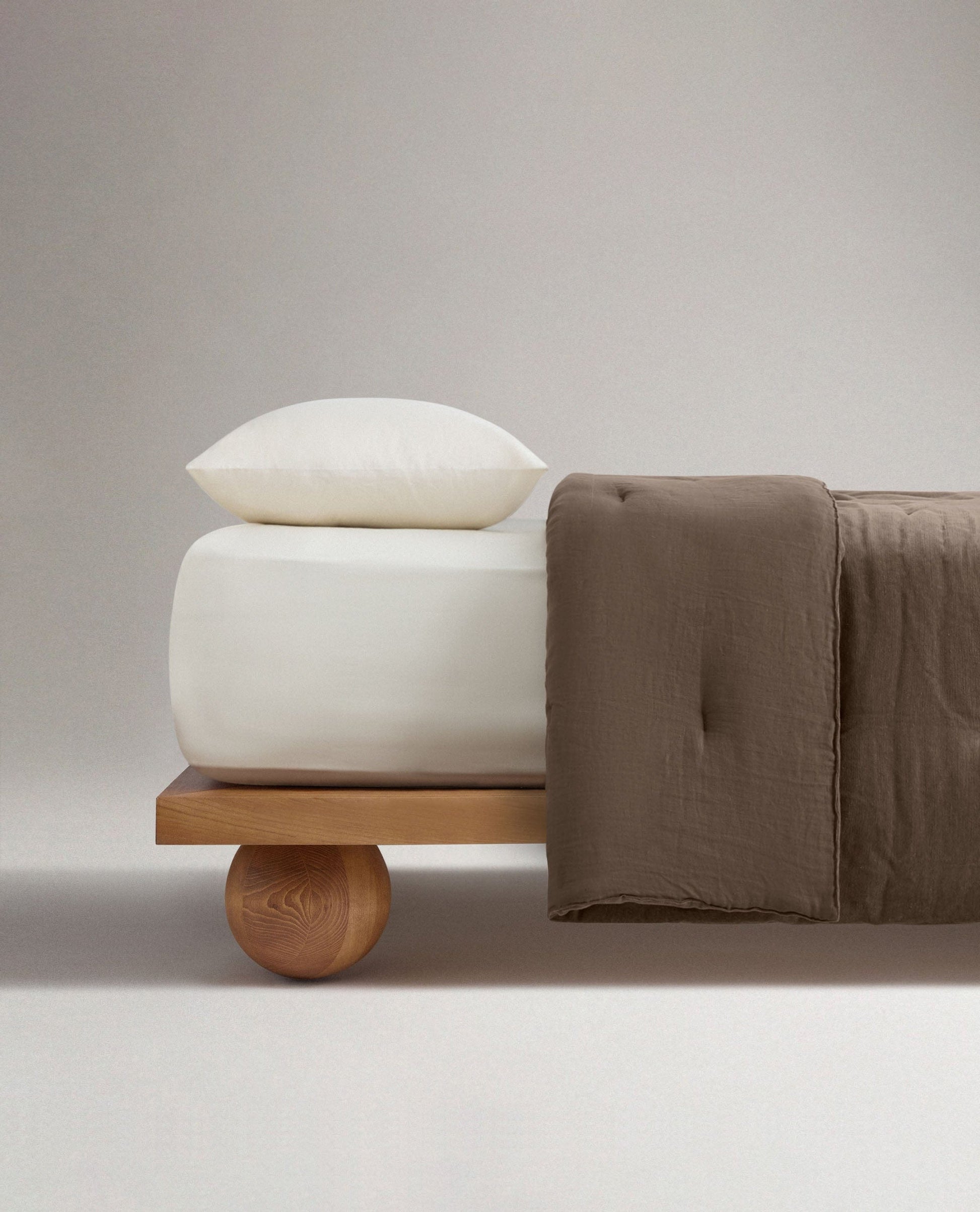 Organic Cotton Velvet Quilt - Tobacco