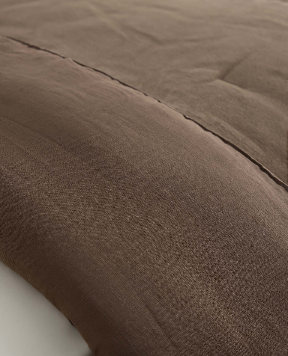 Organic Cotton Velvet Quilt - Tobacco