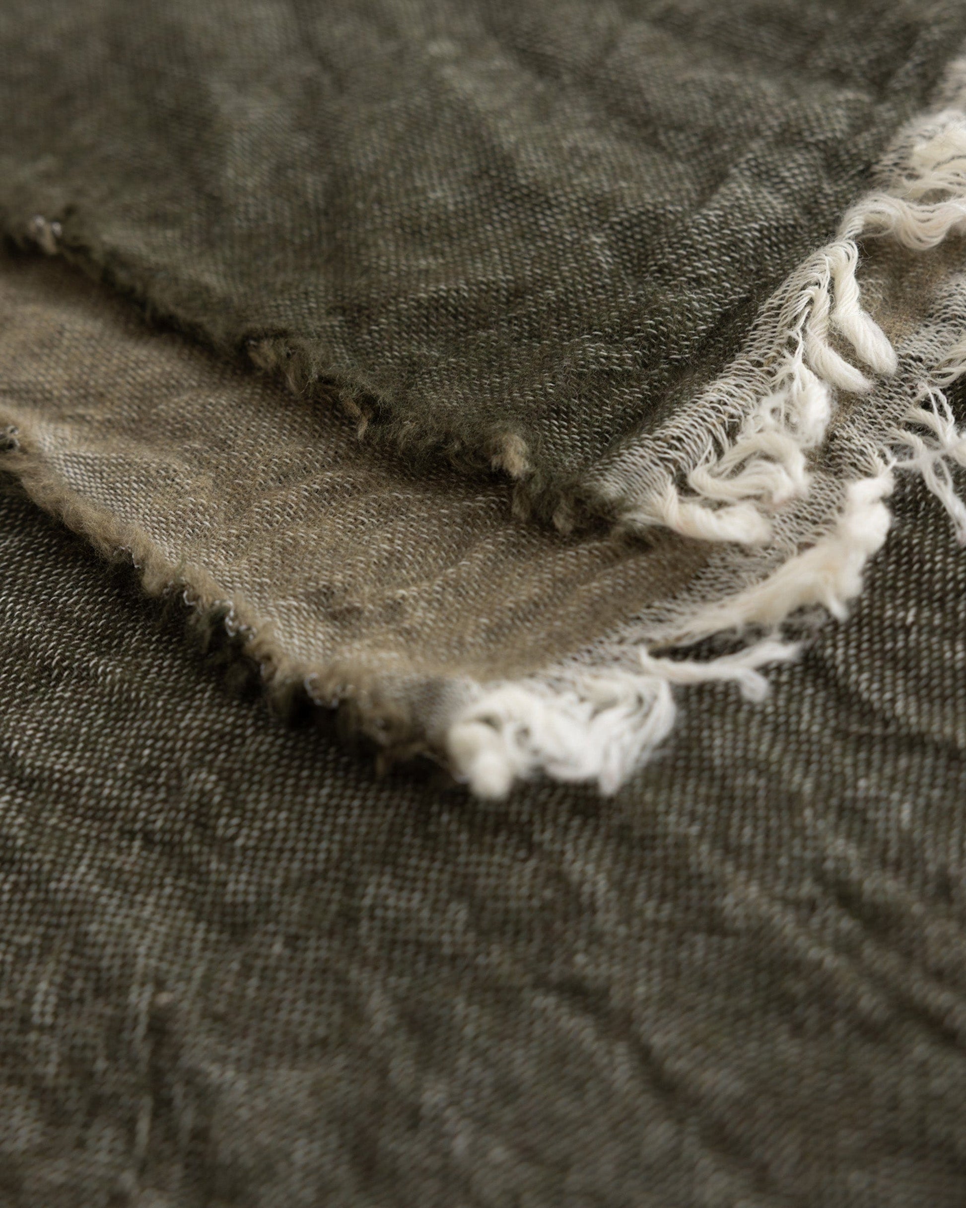 Merino Wool Throw - Herb