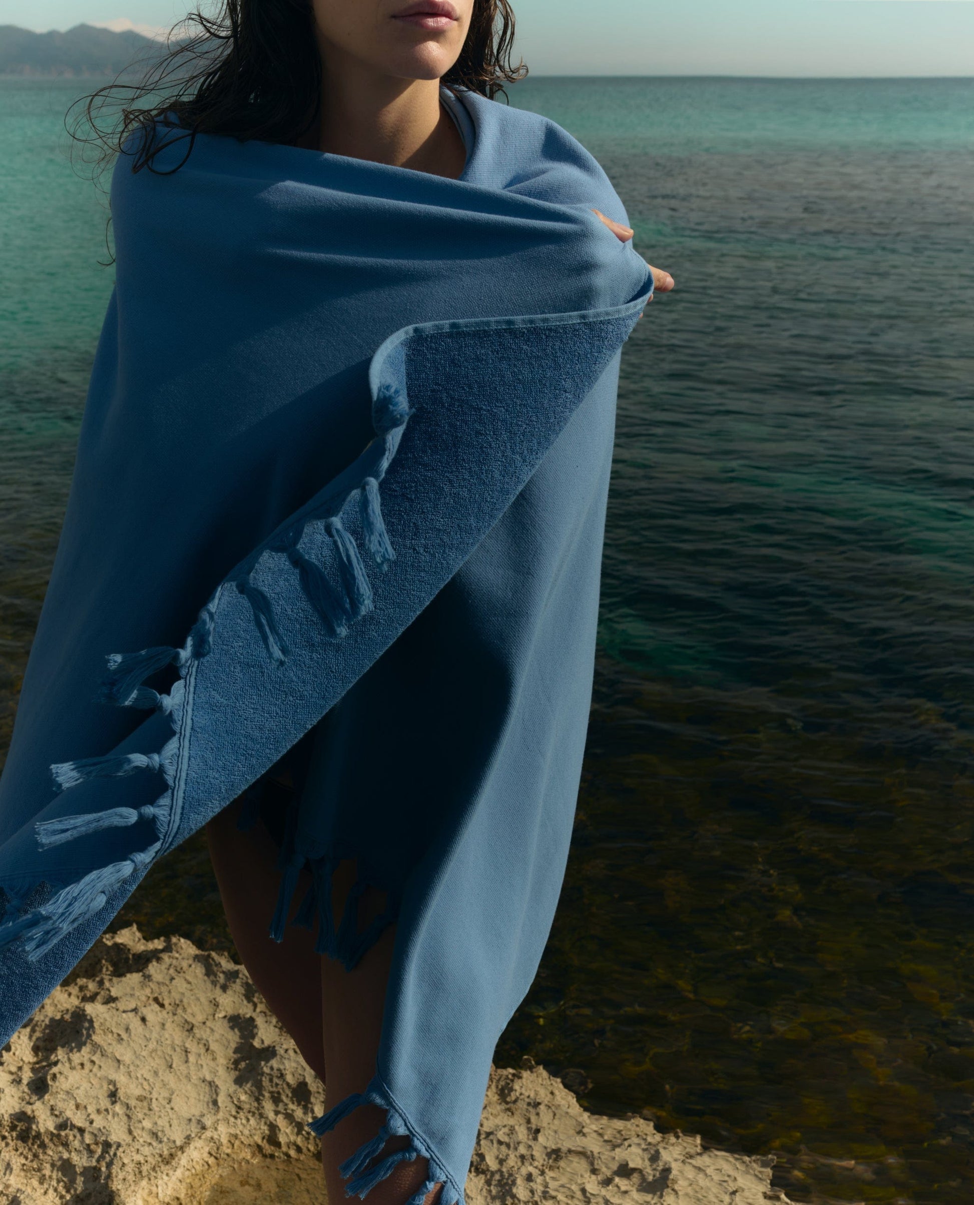 Hammam Beach Towel - Seaworthy Blue