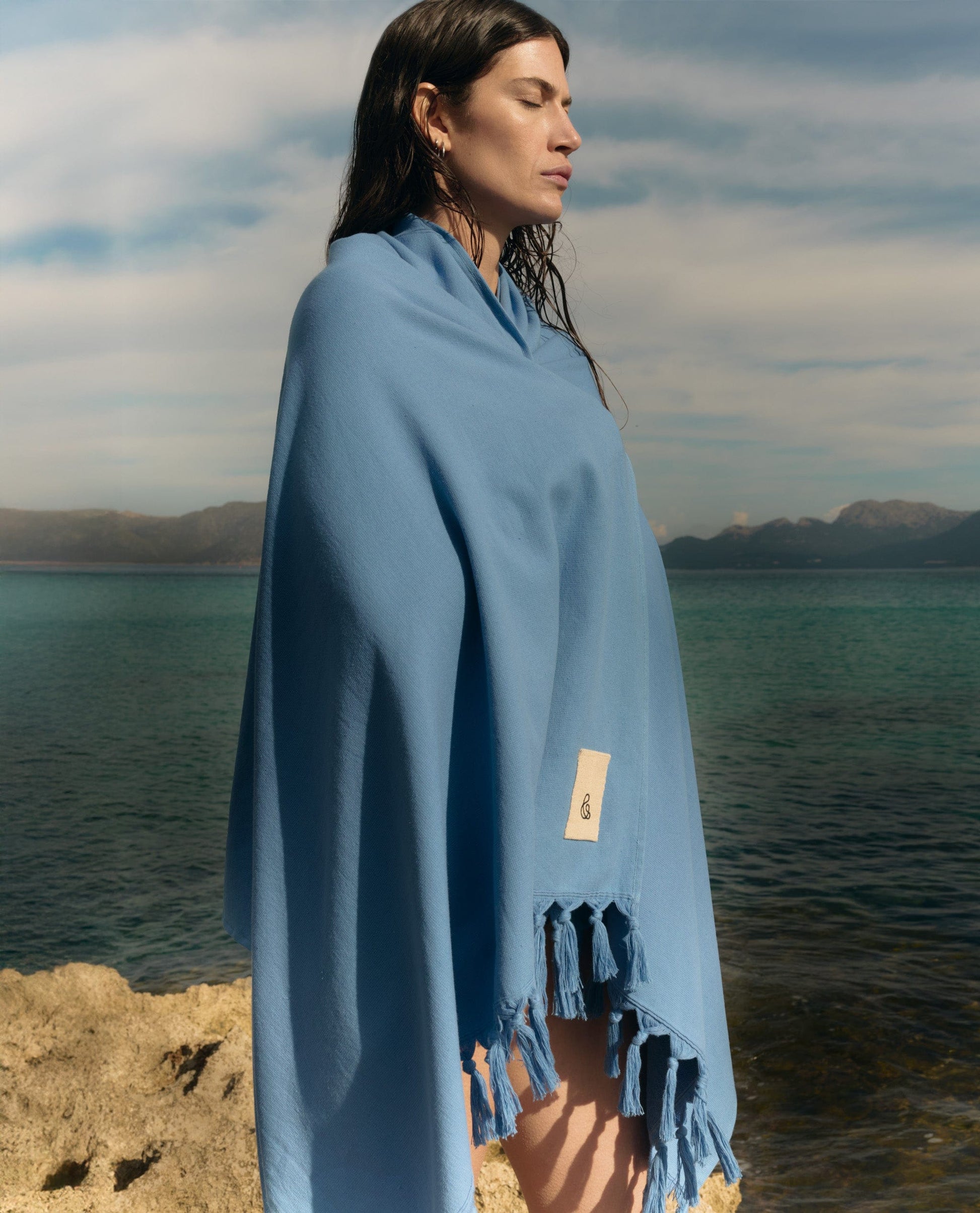 Hammam Beach Towel - Seaworthy Blue