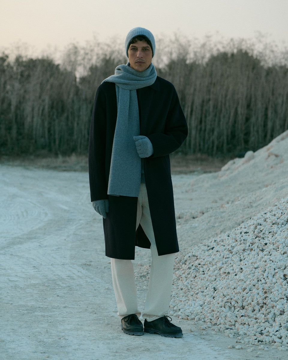 Men's Beanie & Gloves Set - Medium Grey