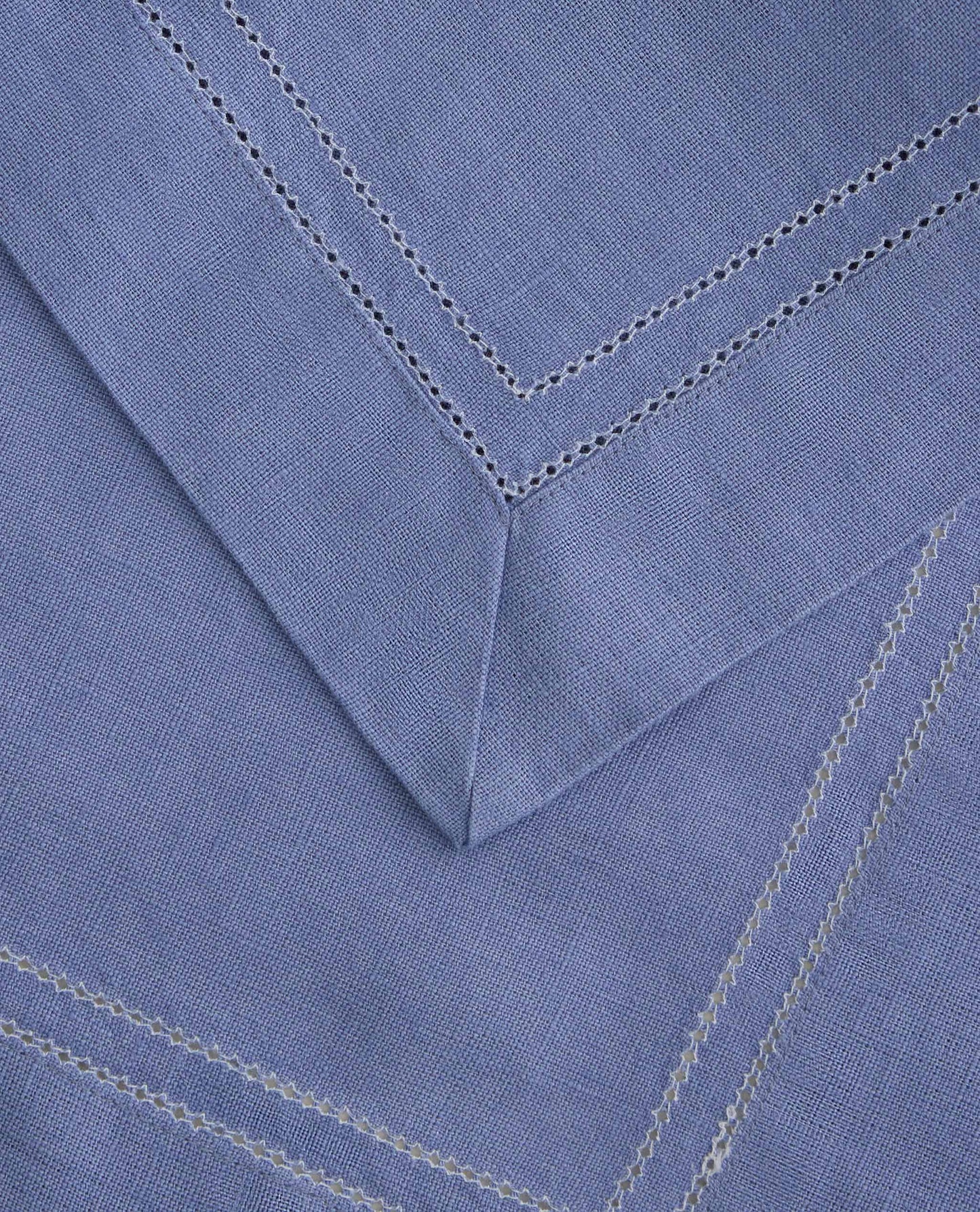 Linen Picotting Napkins (Set of 4) - Denim Blue